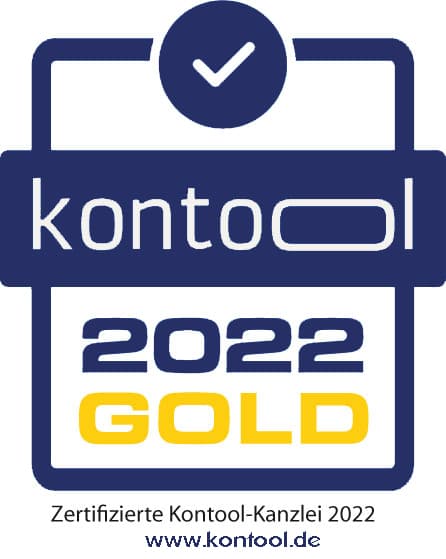 Zertifizierte Kontool-Kanzlei 2022 Gold