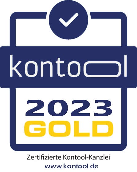 Zertifizierte Kontool-Kanzlei 2023 Gold